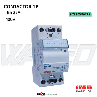 CONTACTOR - 2P - 25A  - GEWISS