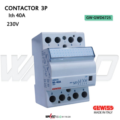 CONTACTOR INVERSER  - 3P 40A - GEWISS