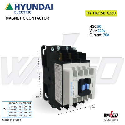 Magnetic Contactor - 70A/HGC50 - Hyundai