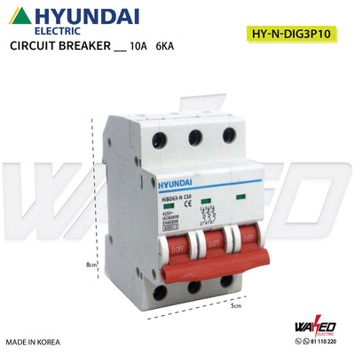 Circuit Breaker - 3 Phase - 6KA - Hyundai