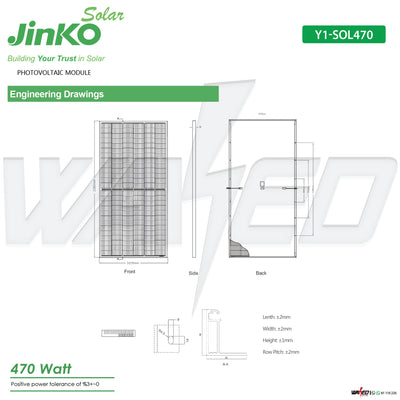 Solar Panel - 470w - JINKO