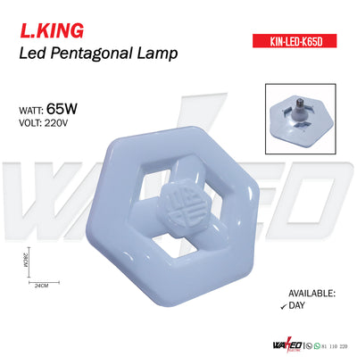 Led Pentagonal Lamp - 65w - L.KING