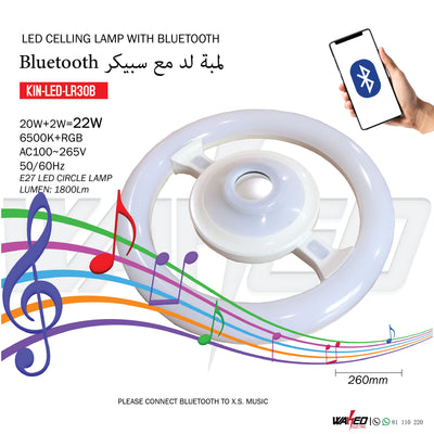 Led Ceiling Lamp With Bluetooth