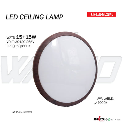 Led Ceiling Lamp  - Brown