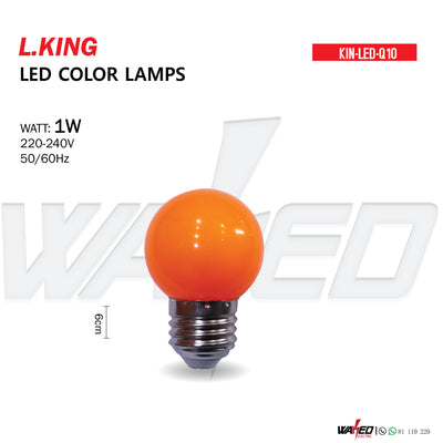 Led Color Lamp - 1w ORANGE  - L.KING