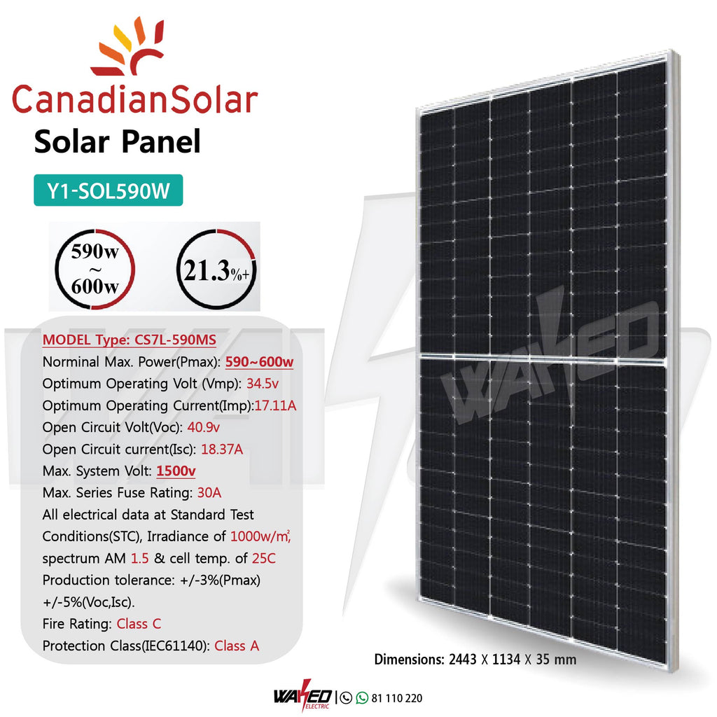 Solar Panel - 590W - Canadian Solar