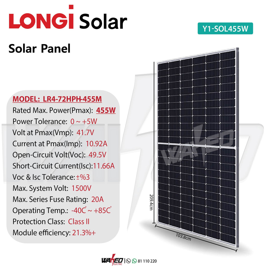 Solar Panel - 455W -LONGI