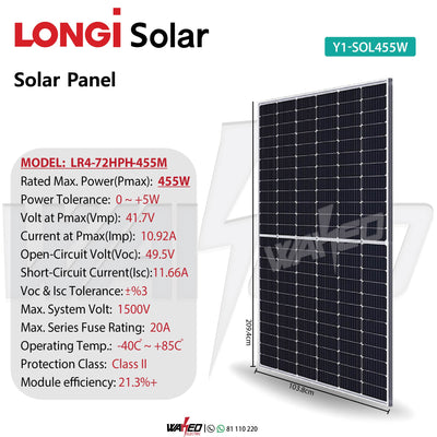 Solar Panel - 455W -LONGI