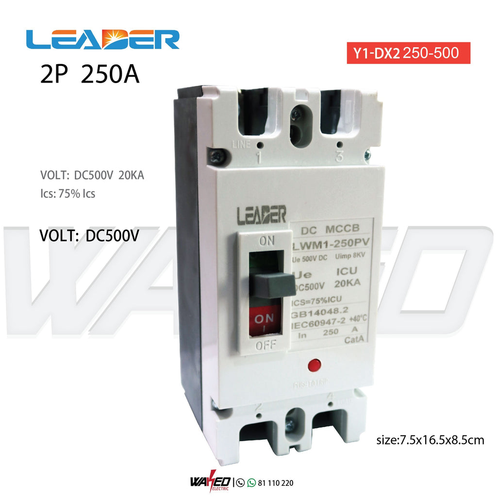 circuit breaker - 2P250A/500VDC-LEADER