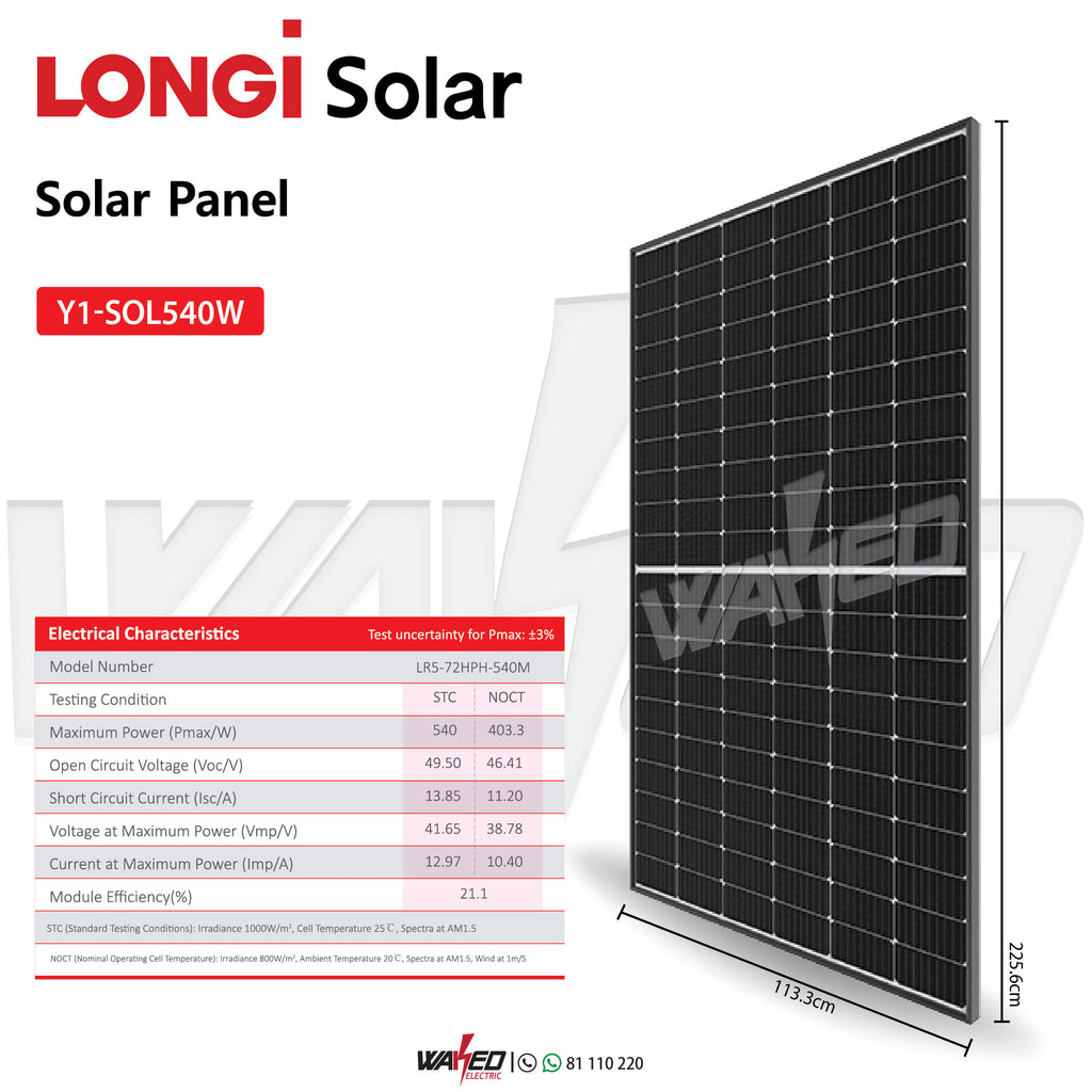 Solar Panel - 540W -LONGI