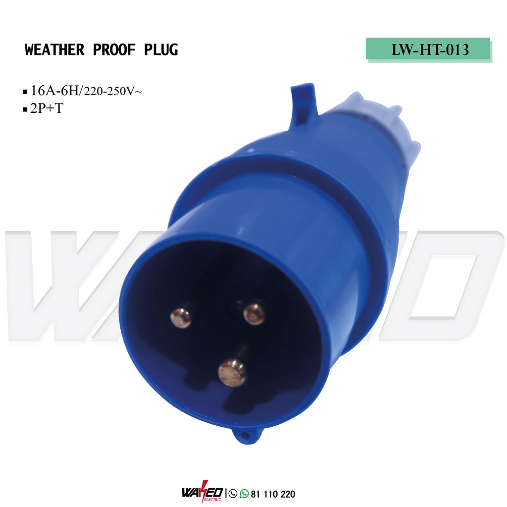 Weather Proof Plug - 16A – Waked Electric