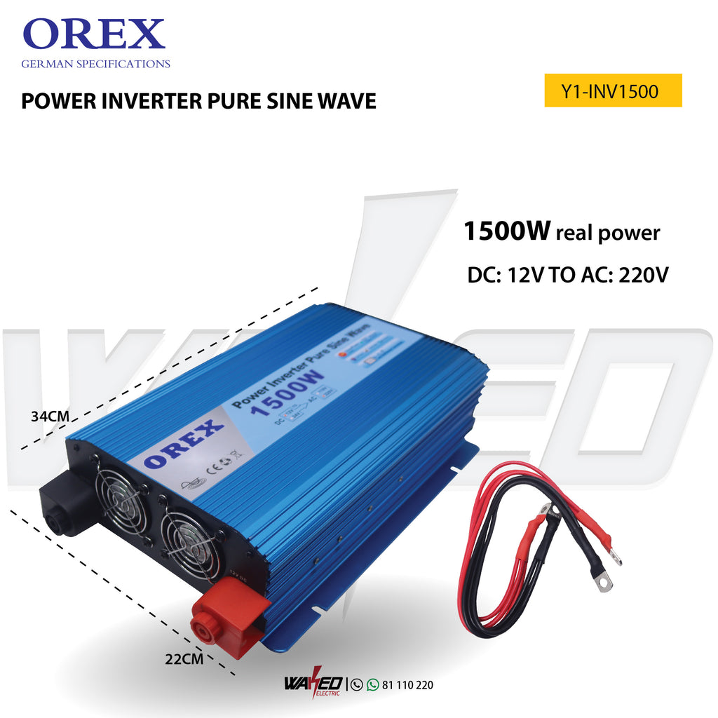 Power Inverter Pure Sine Wave - 1500W - OREX