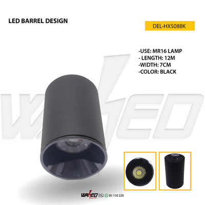Rail Spot Light - Led Barrel Design -MR16