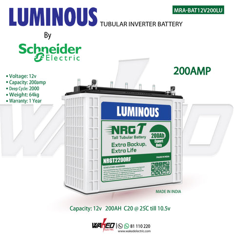 Battery - 200A - Luminous By Schneider