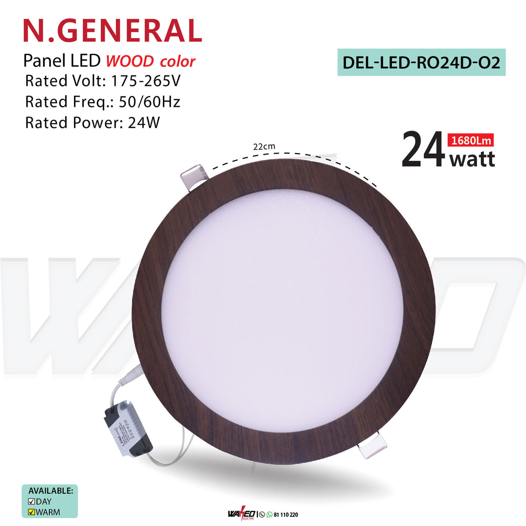 N.GENERAL Spot Light - 24W - WOOD COLOR