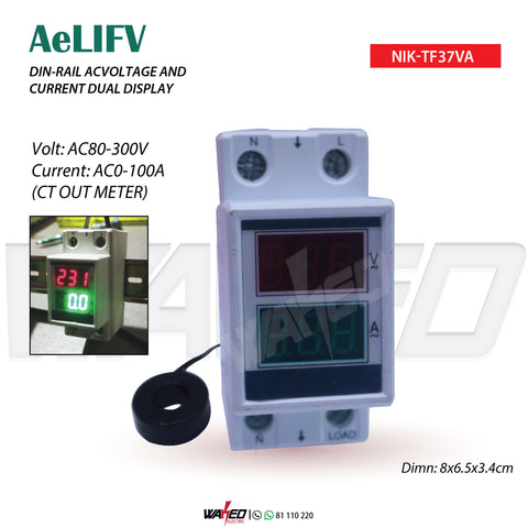 Digital Meter AC - VOLT-AMP - With Coil