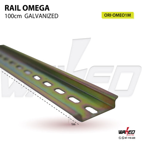 Rail Omega - 100cm - Galvznized