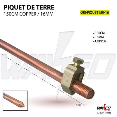 Electric Fence Earthing Pure Copper Earth Stake