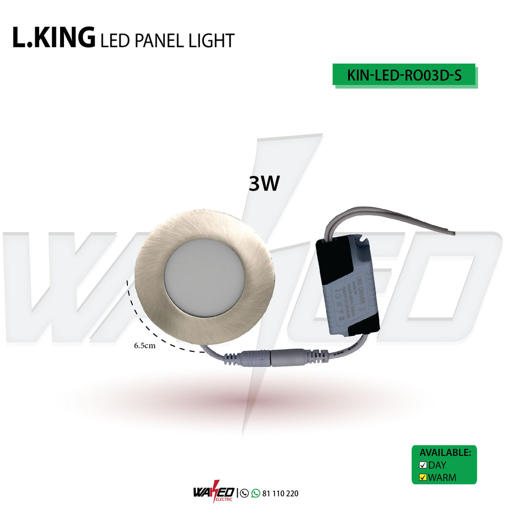 L.King Spot Light silver- 3W