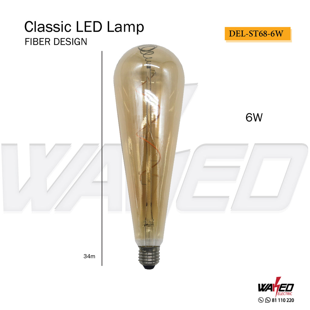 Led Filament Lamp - ST68 - 6W