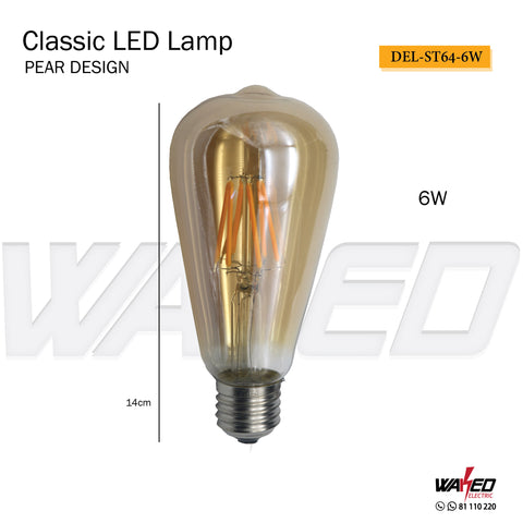 Led Filament Lamp - ST64 - 6W