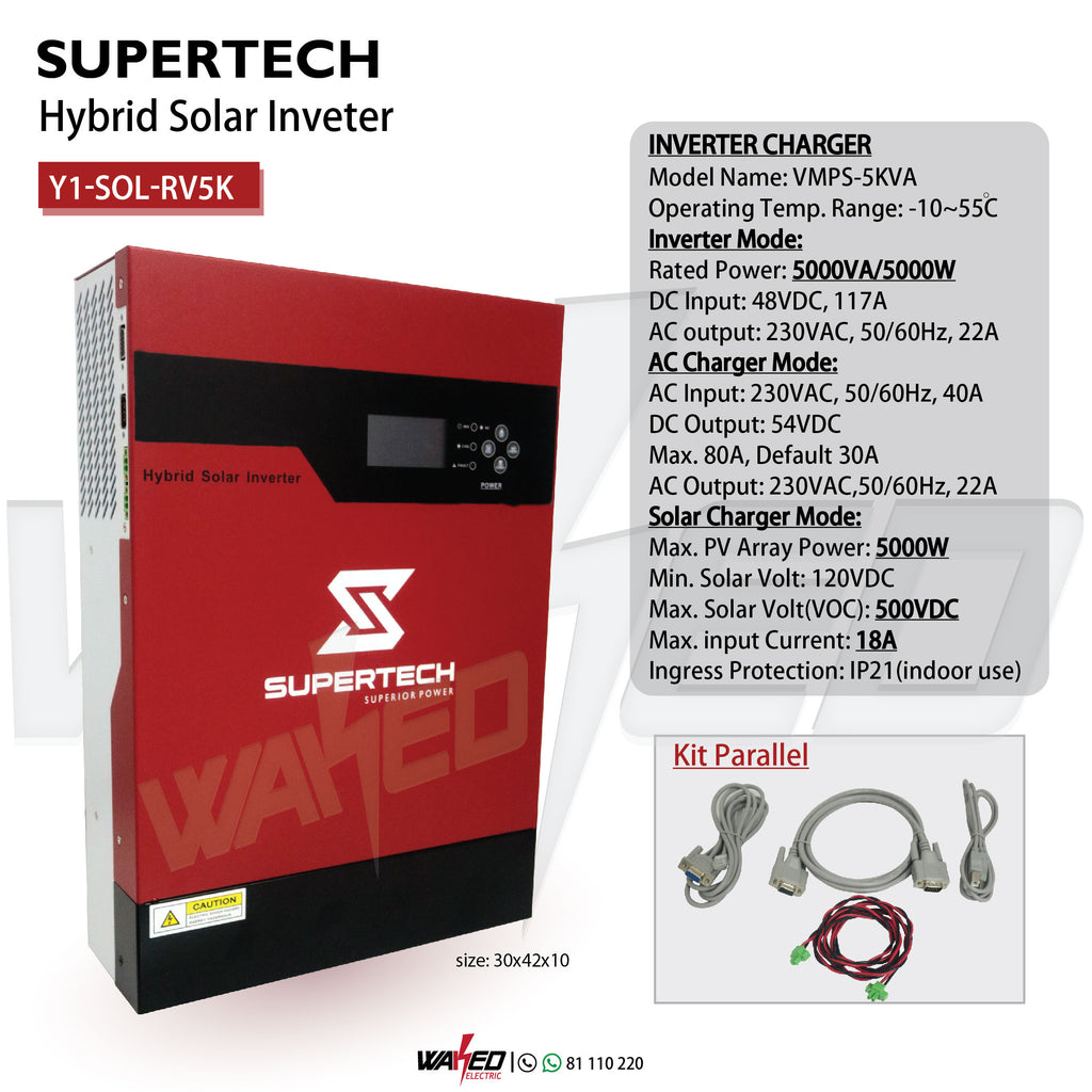 Hybrid Solar Inverter - SUPERTECH - 5KW