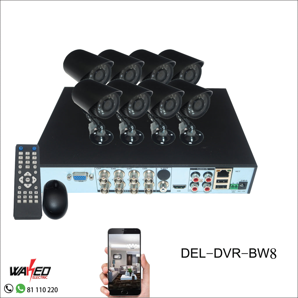 DVR+ 8 Cameras -KIT