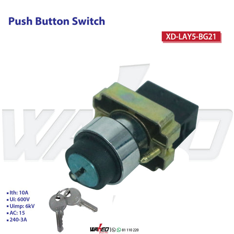 PUSH BUTTON SWITCH - WITH KEY