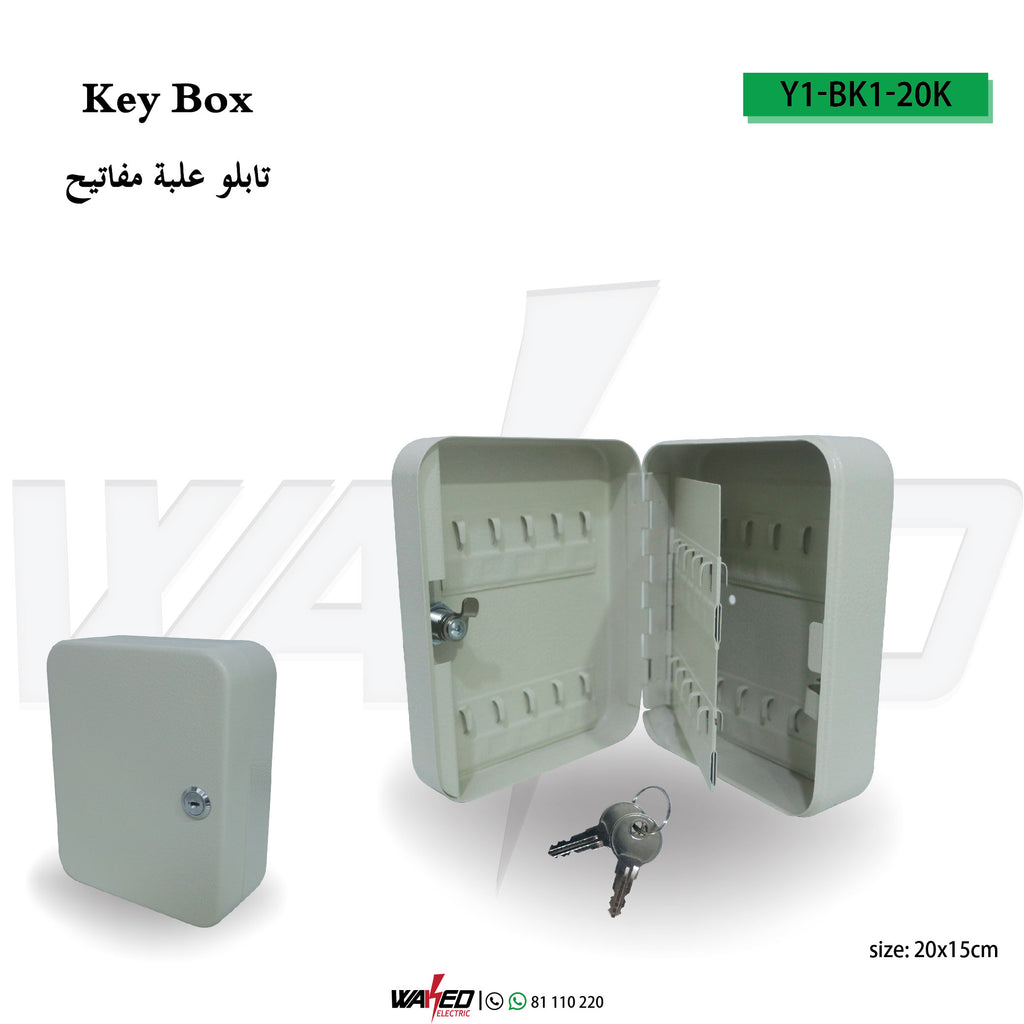 Key Cabinet Steel Lockable Holds 20 Keys [KB-20]
