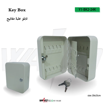 Key Cabinet Steel Lockable Holds 24 Keys [KB-24]