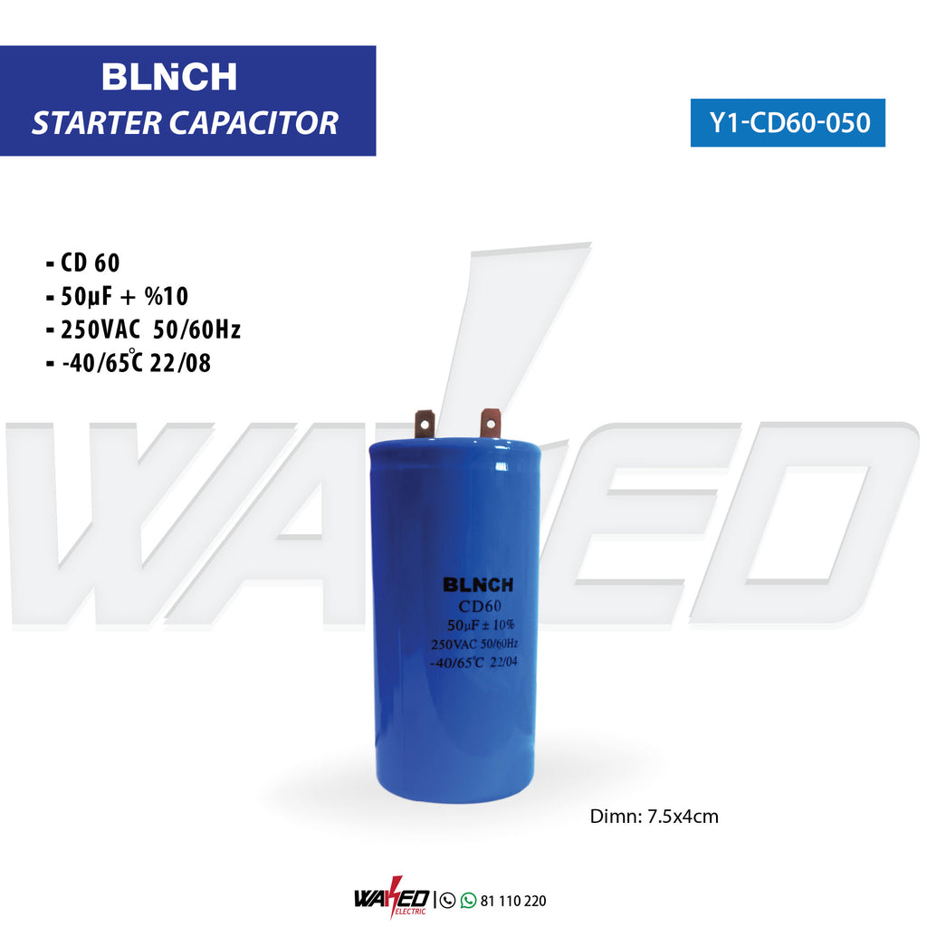 Starter Capacitor - 50uf - BLNCH
