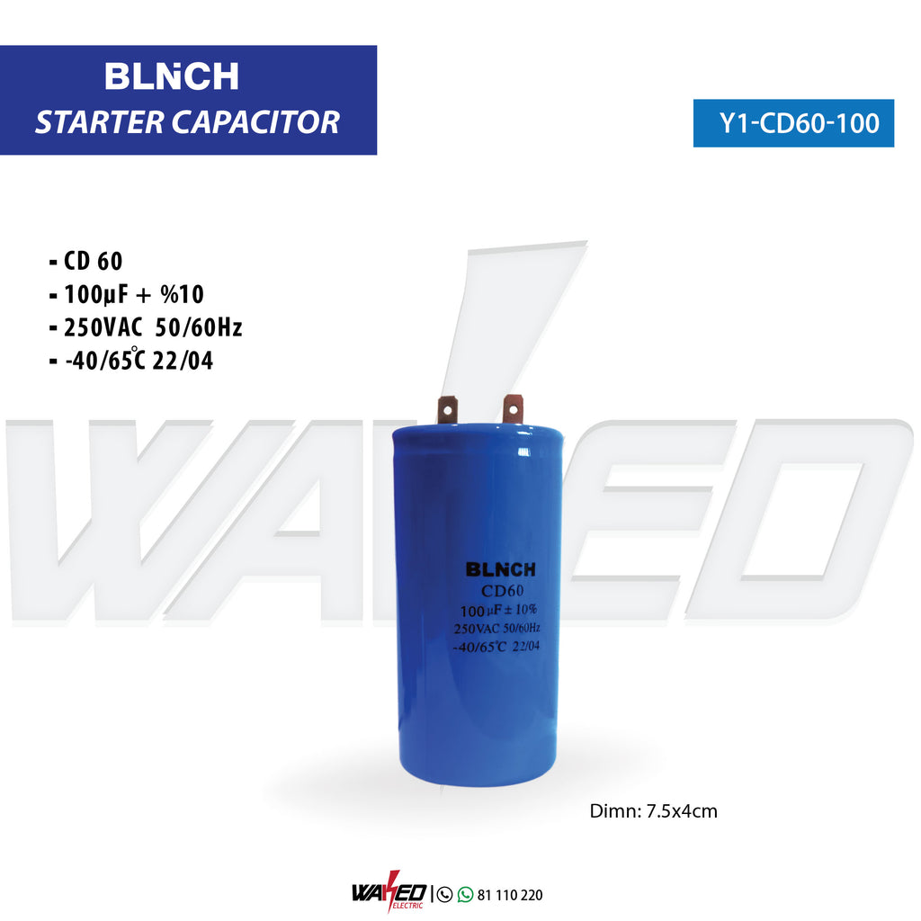 Starter Capacitor - 100uf - BLNCH