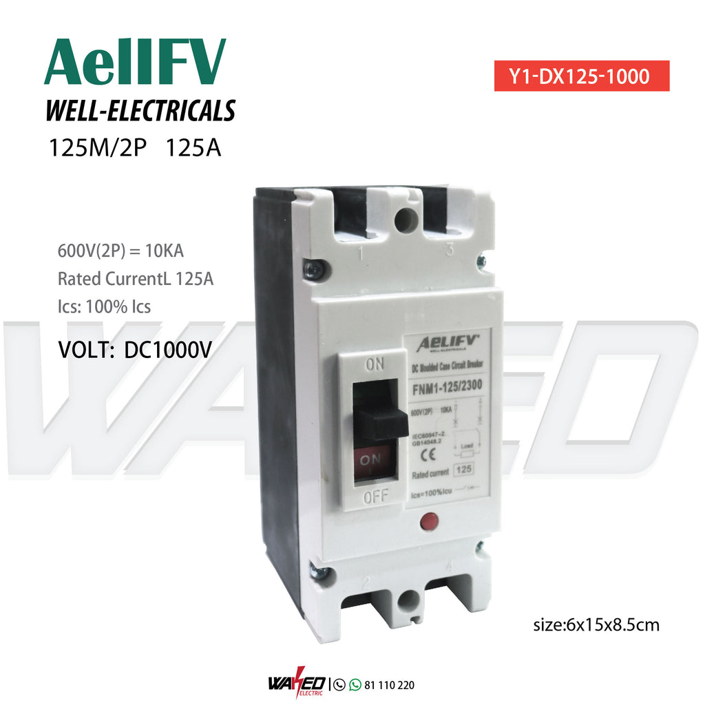 Circuit Breaker - 2P125A/1000VDC AellFV