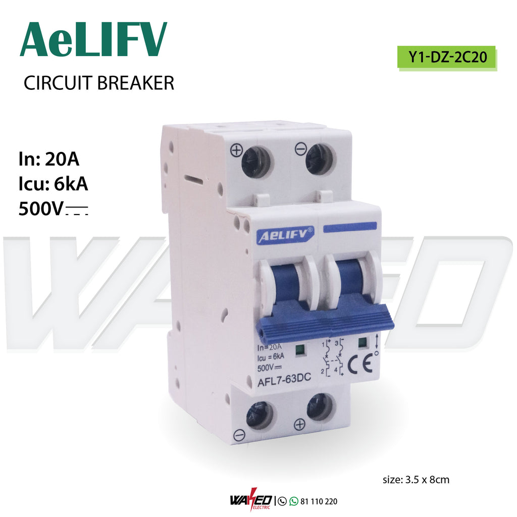 Circuit Breaker - 2P 20A - AeLIFV