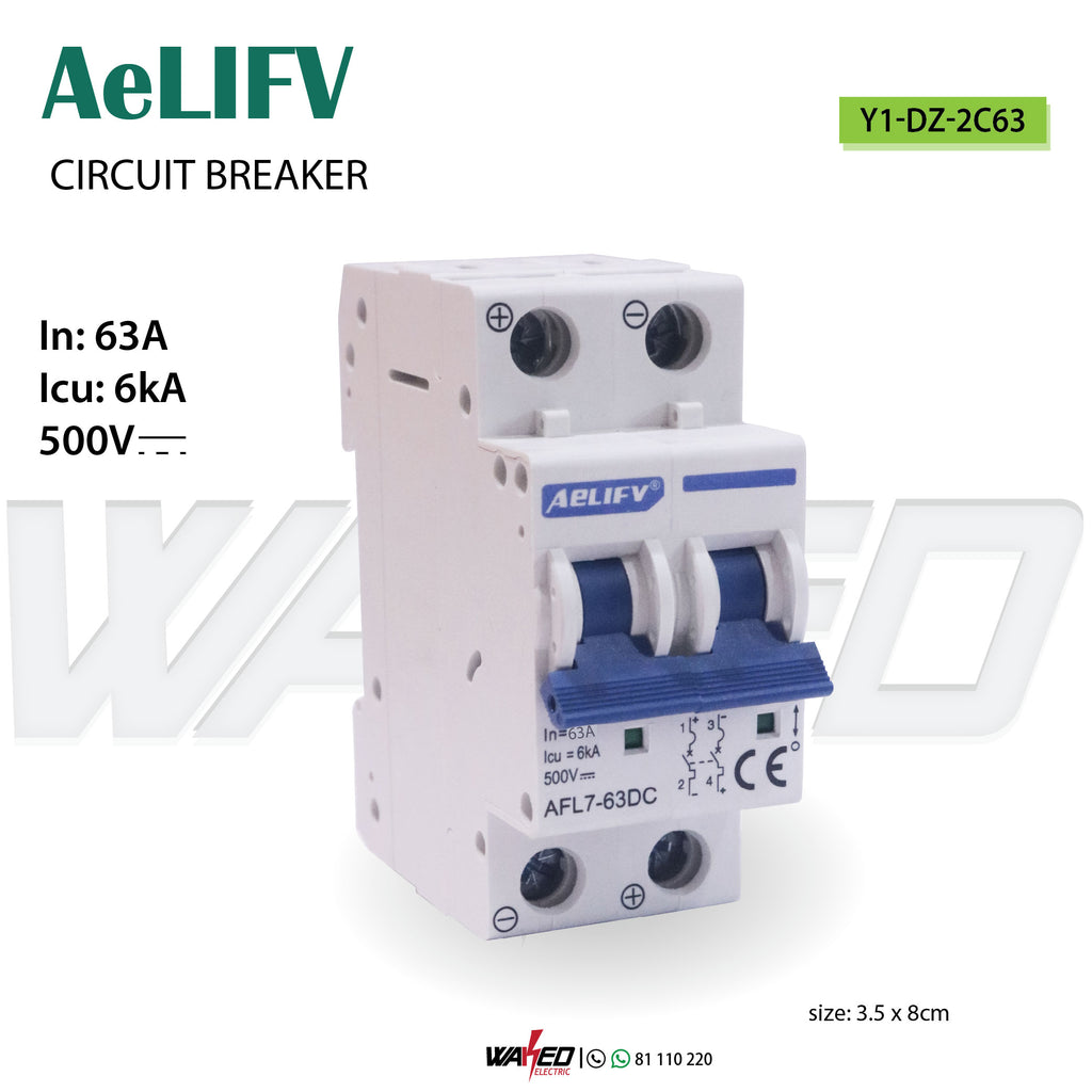 Circuit Breaker - 2P 63A - AeLIFV