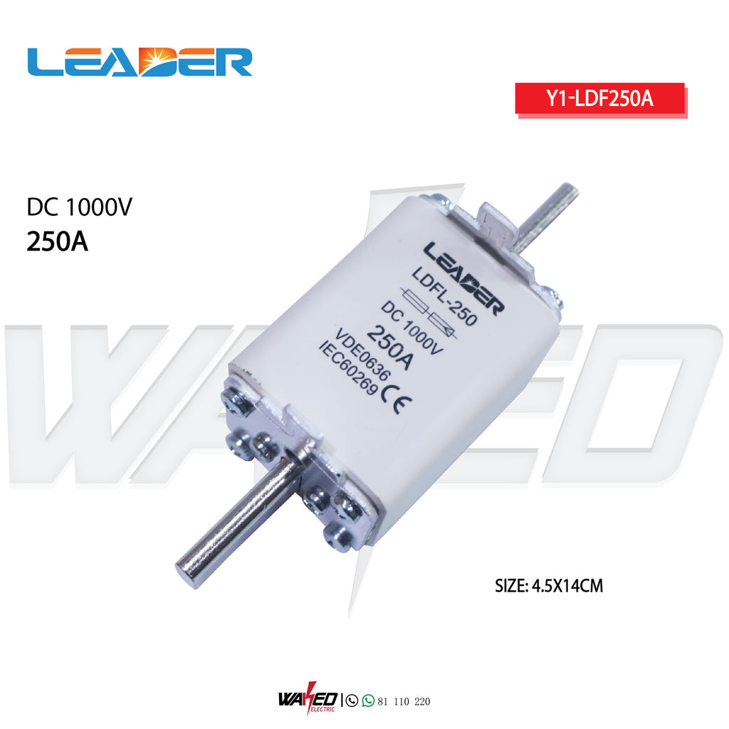 Industrial fuse - 250A - DC - LEADER