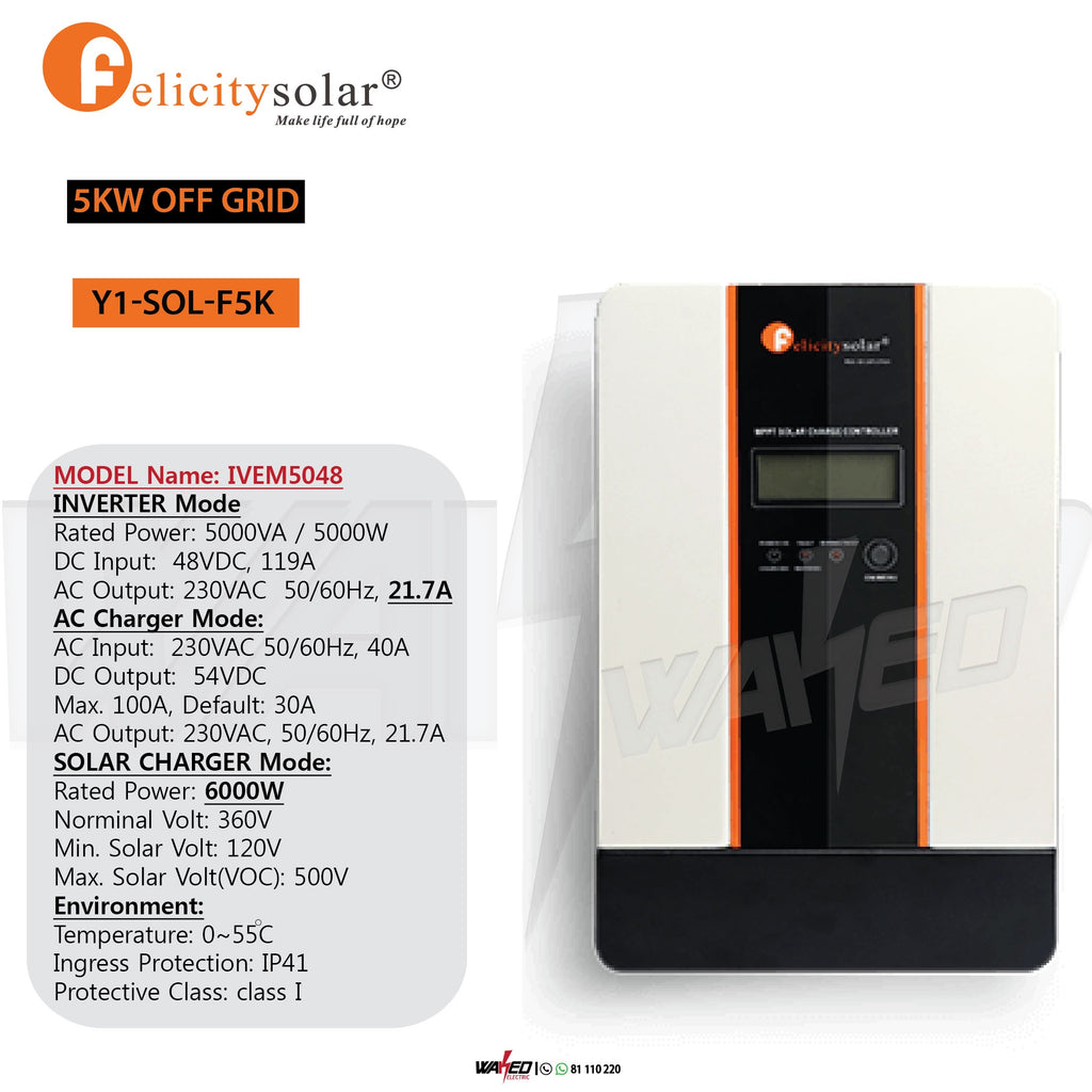 Solar Inverter - 5KW-OFF Grid - Felicity