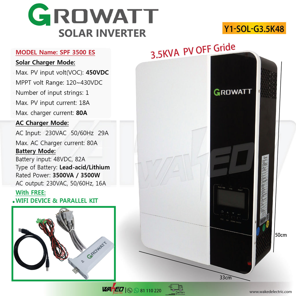 GROWATT 3.5KVA -Solar Inverter- Off Grid