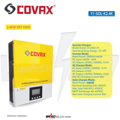Solar Inverter - 2.4kw - OFF Grid - COVAX