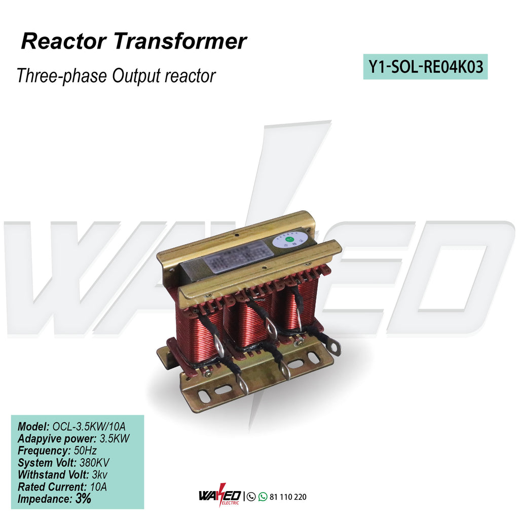 Reactor Transformer - 3.5kw - 3 Phase - 3%