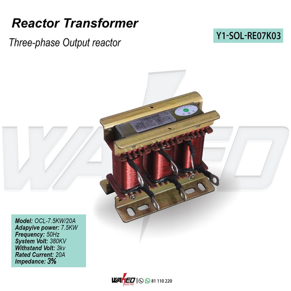 Reactor Transformer - 7.5kw - 3 Phase - 3% – Waked Electronics