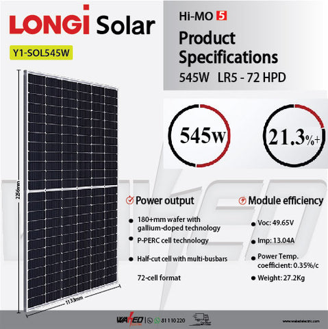 Solar Panel - 545W -LONGI