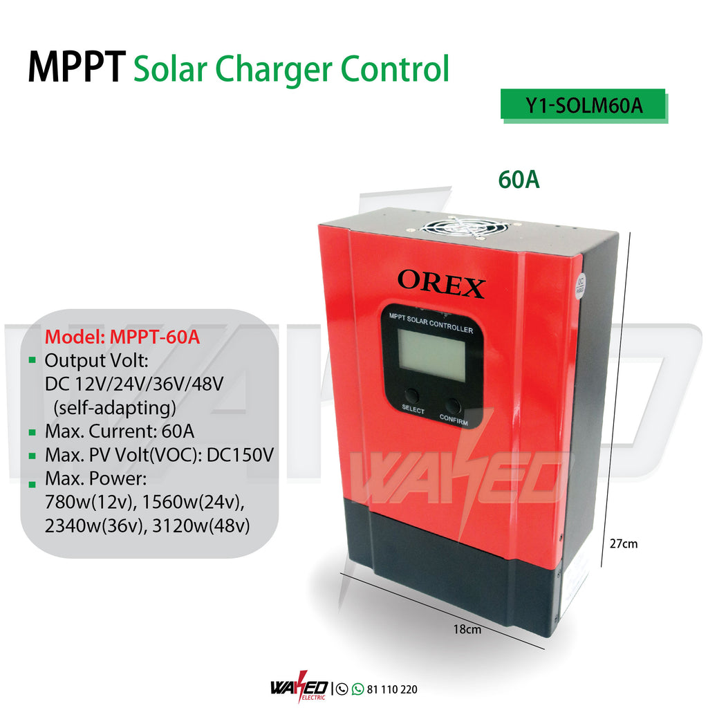 Charge Controller - 60A - MPPT - OREX