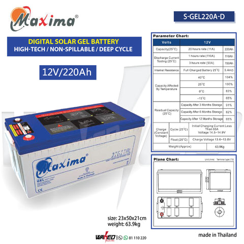 Solar Gel Battery - 100AH - EURONET – Waked Electronics