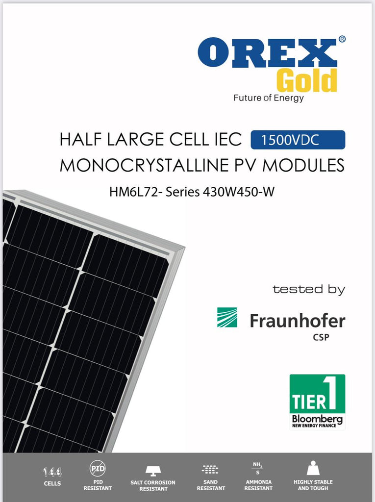 Solar Panel - 450W -OREX