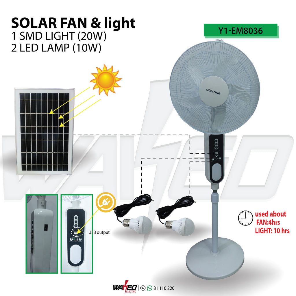 Solar Standing Fan