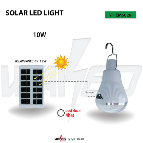 Led Solar Lamp - 10Watt