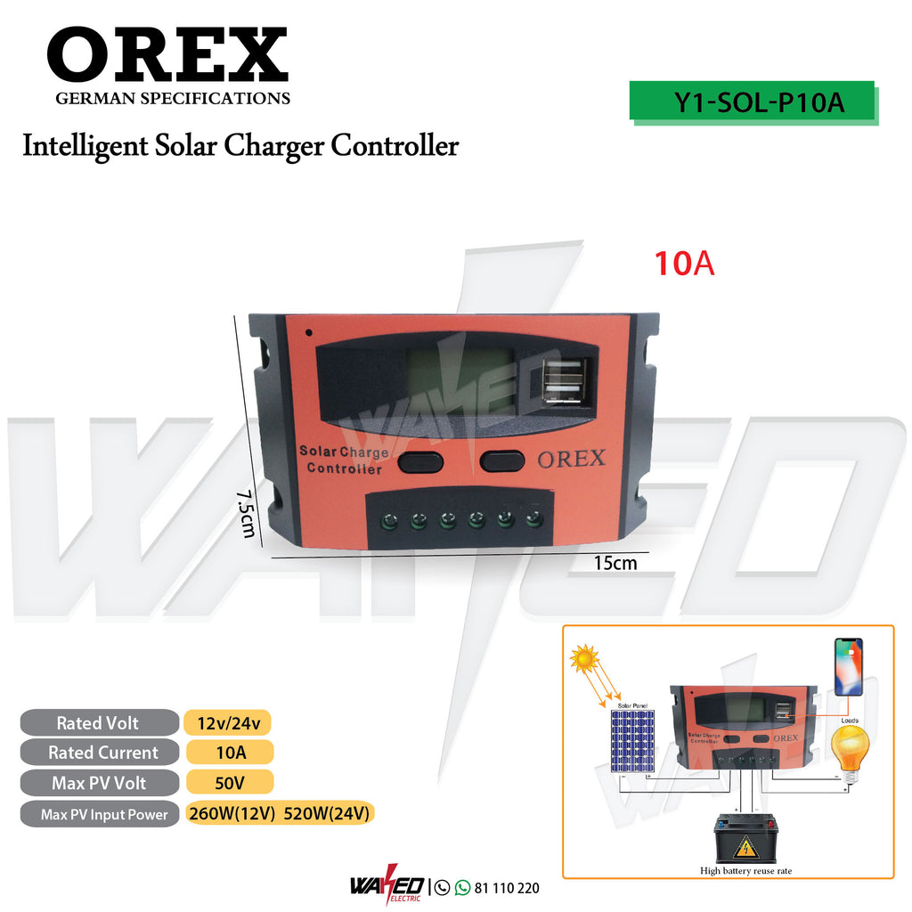 Charge Controller - 10A - OREX