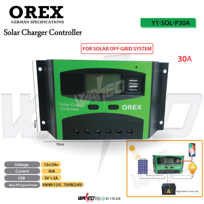 Charge Controller - 30A - OREX