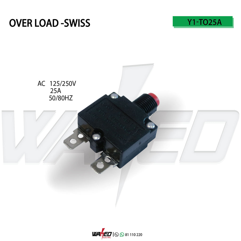 Thermal Overload Circuit Breaker - 15A, 20A, 25A